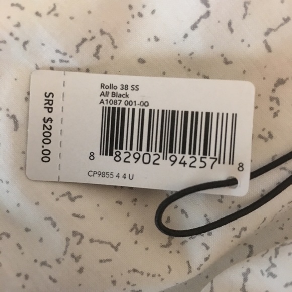 NWT Nixon Unisex The Rollo 38 SS All Black Watch - Picture 7 of 7